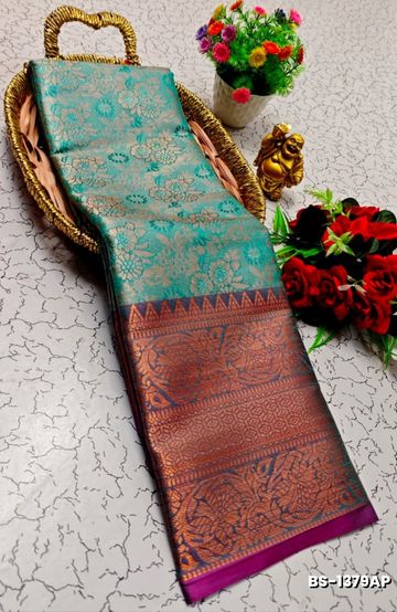 Traditional Look Malgudi Silk Saree Lightweight Silk Blend Saree - RED (2)