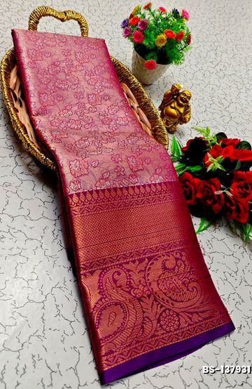 Designer Multi-Color Floral Print Blouse Fabric - ICE BLUE