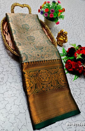 Handloom Khadi Cotton Saree With Hand Painted  Work - YELLOW