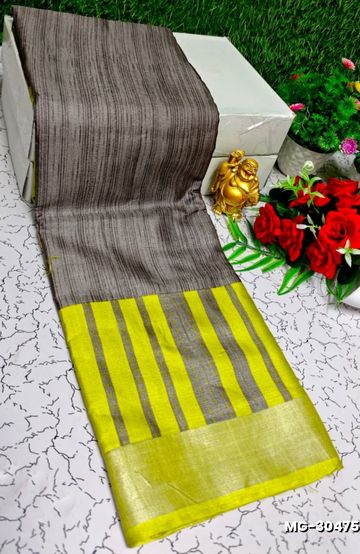 Traditional Look Malgudi Silk Saree Lightweight Silk Blend Saree - BROWN