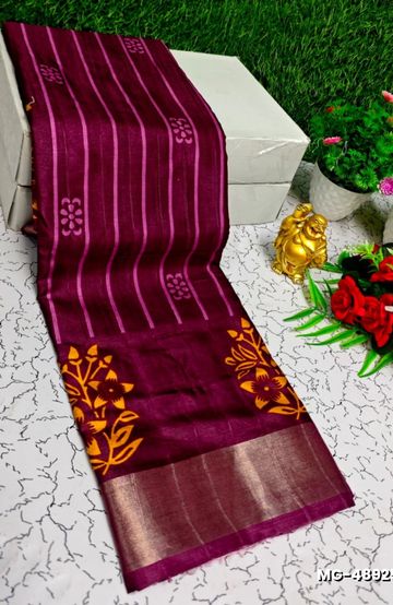 Traditional Look Malgudi Silk Saree Lightweight Silk Blend Saree - MEJANTA