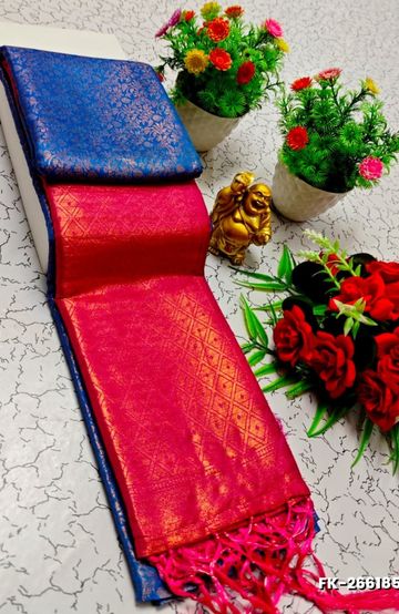 DIGITAL PRINTING DOLA SILK COTTON SAREES - BOTTLE GREEN