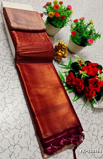 Dailywear cotton sarees all over body flower designpattern design premium look lightweight comfortable wear - WINE COLOUR (1)