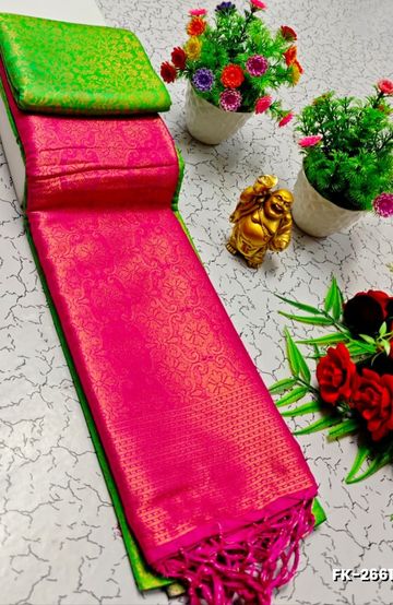 Korvai kotanji Trendy & Fancy bhutta and 2/100 Silk Cotton Sarees Function wear - SKY BLUE