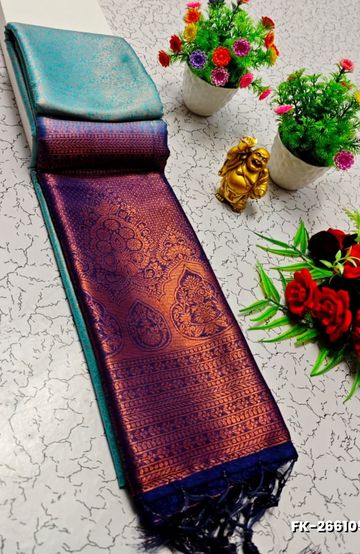 DIGITAL PRINTING DOLA SILK COTTON SAREES - BOTTLE GREEN