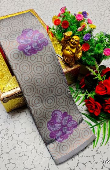 Kubera borderless elite bridal rapier fancy light weight silk type sarees function wear - AS COLOR (2)