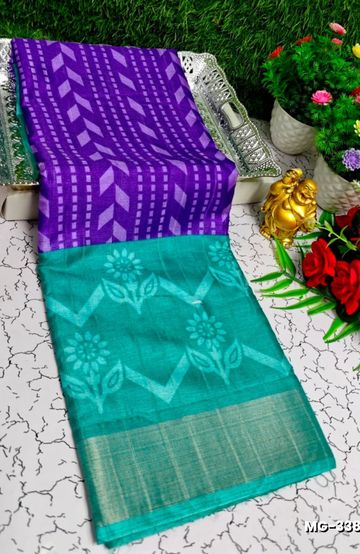 TRENDING KERALA SPECIAL FULL WORK EMBOSSED DIGITAL PRINTING TISSUE SAREE COLLECTIONS - SILVAR (8)