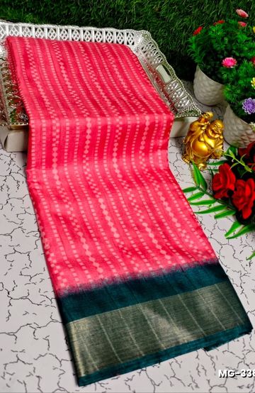 Traditional Look Malgudi Silk Saree Lightweight Silk Blend Saree - RED (2)