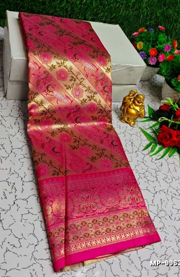 Premium Meena work Soft Silk Saree weddings, festivals, traditional Wear - LIGHT BLUE