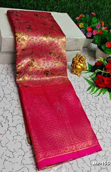 GEORGETTE FANCY SOFT SILK SAREES WITH BLOUSE MODERN FANCY ITEM SAREES - LIGHT YELLOW (5)