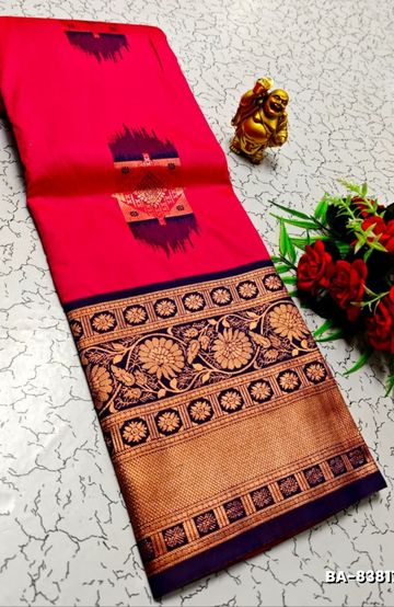 ELITE BRIDAL PICK &PICK SILK SAREES AND WEDDING ART SILK SAREES - BLUE SHADE (1)