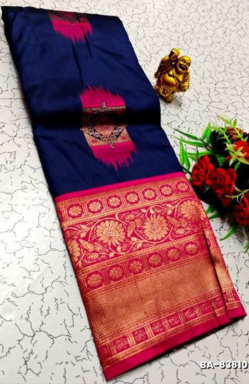 TRENDING KERALA SPECIAL FULL WORK EMBOSSED DIGITAL PRINTING TISSUE SAREE COLLECTIONS - GOLD (7)