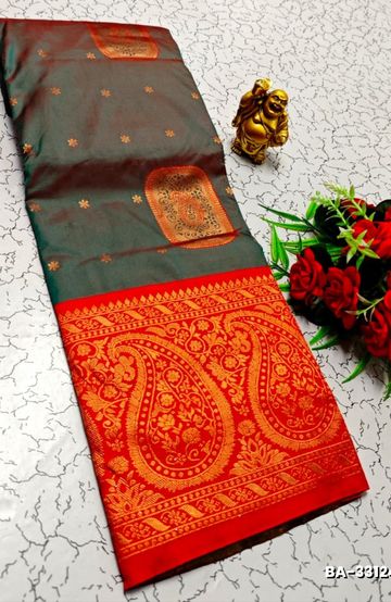 Dailywear cotton sarees premium look lightweight comfortable wear - BROWN (4)