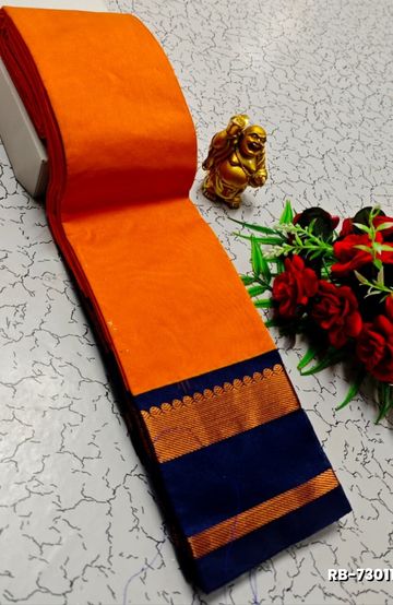 Kubera borderless elite bridal rapier fancy light weight silk type sarees function wear - AS COLOR (2)