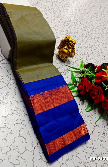 Designer Multi-Color Floral Print Blouse Fabric - BOTTLE GREEN