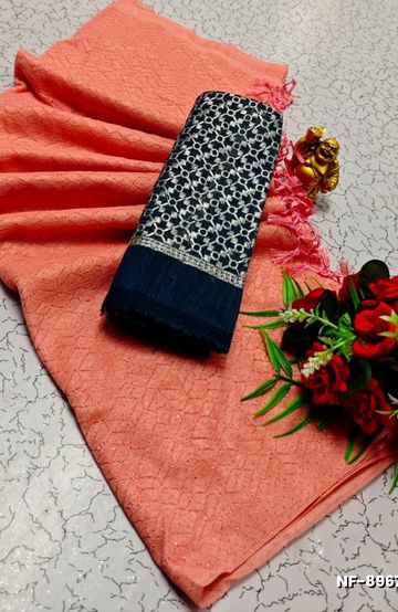 PURE COTTON SAREES SUMMER SPECIAL COLLECTION - LIGHT SKY BLUE