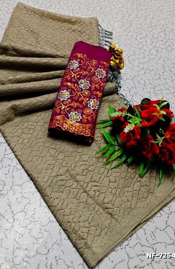 Digital Kubera Pattu Light Weight Luxurious, soft-draping Kubera Pattu Print Saree - WHITE N (2)