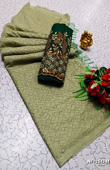 Dailywear cotton sarees all over body peacock designpattern design premium look lightweight comfortable wear - PINK