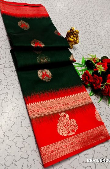 VAALAINAAR (VAZHAI) PATTU SOFT SILK SAREES FUNCTION AND FESTIVALS PERPECT WEAR - RED (1)
