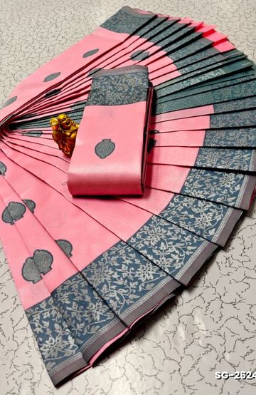 Dailywear cotton sarees premium look lightweight comfortable wear - RED (9)