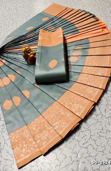 Dailywear cotton sarees premium look lightweight comfortable wear - VENTHAYA COLOUR (4)