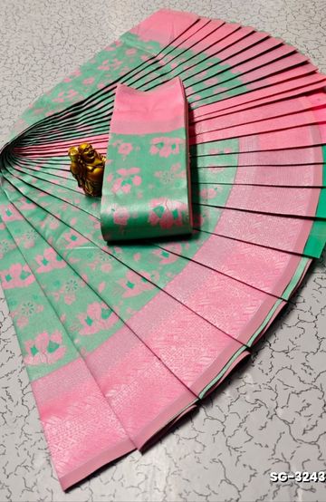 Beauty checked soft silk rich look design soft material function and party wear - MERUN