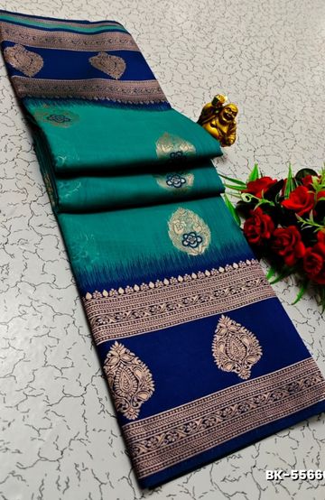 Korvai kotanji Trendy & Fancy bhutta and 2/100 Silk Cotton Sarees Function wear - YELLOW COLOR (2)