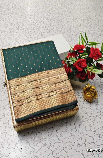 Soft Net Saree with Shimmering Weave and Designer Digital Print Blouse - AS COLOR