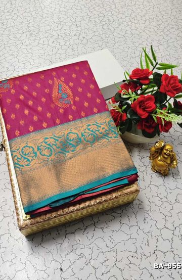 COUPLE COMBO MATCHING AND MATCHING TRADITIONAL SET MATCHING COMBO FOR FESTIVAL SEASONS - DARK PINK (2)