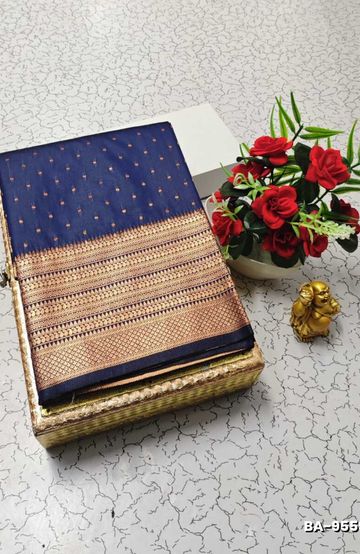 FANCY PLAIN COTTON SOFT SILK SAREES - LIGHT SANDLE (1)