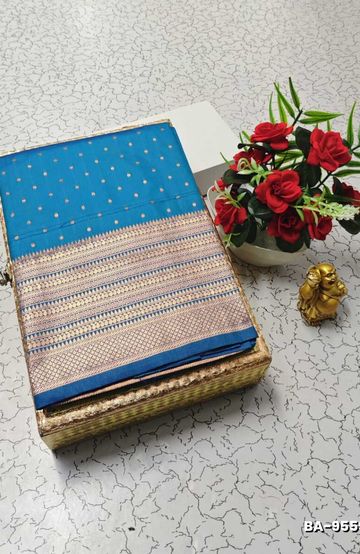 BANARASI POCHAMPALLY ALL OVER BODY SILVAR ZARI BUTTA DESIGN   FUNCTION WEAR SOFT SILK SAREES - LIGHT GREEN SHADE