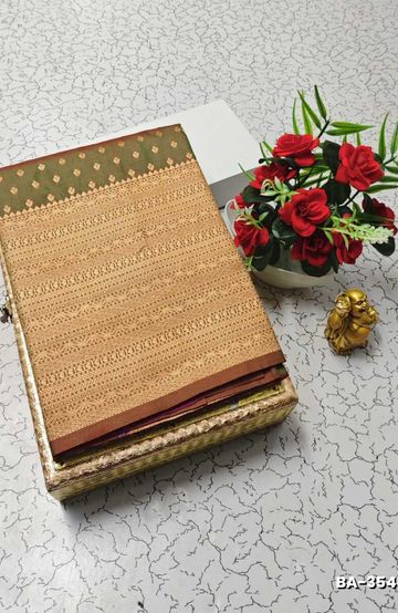 Designer Multi-Color Floral Print Blouse Fabric - YELLOW