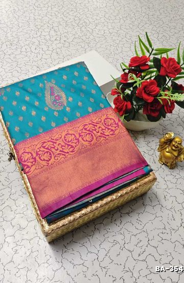 Dailywear cotton sarees all over body flower designpattern design premium look lightweight comfortable wear - BRONCE COLOUR (1)