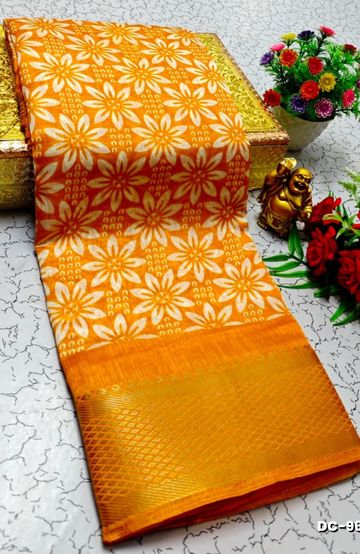 Dailywear cotton sarees premium look lightweight comfortable wear - EMERALD COLOUR (1)