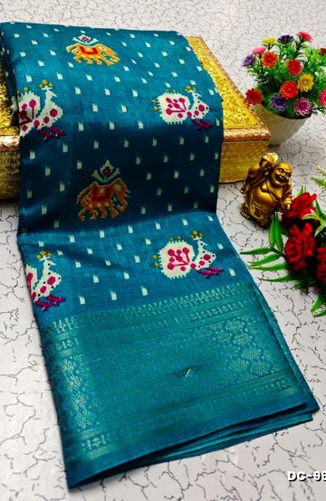 COUPLE COMBO MATCHING AND MATCHING TRADITIONAL SET MATCHING COMBO FOR FESTIVAL SEASONS - ROYAL BLUE