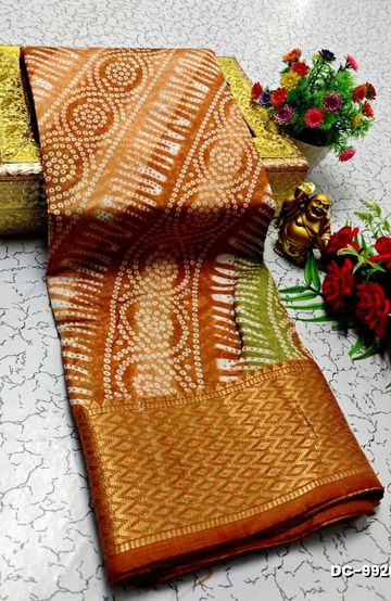 DIGITAL KUBERA PATTU VAIRA OOSI SOFTY SILK SAREES - BOTTLE GREEN