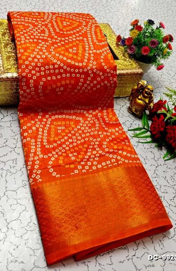 DIGITAL PRINTING DOLA SILK COTTON SAREES - DARK PINK