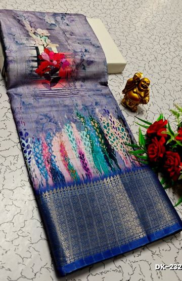 BANARASI POCHAMPALLY ALL OVER BODY SILVAR ZARI BUTTA DESIGN   FUNCTION WEAR SOFT SILK SAREES - LIGHT GREEN SHADE