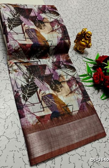 Luxurious heavy work blouse fabric with floral goldwork jaal border - INDIGO COLOUR (1)