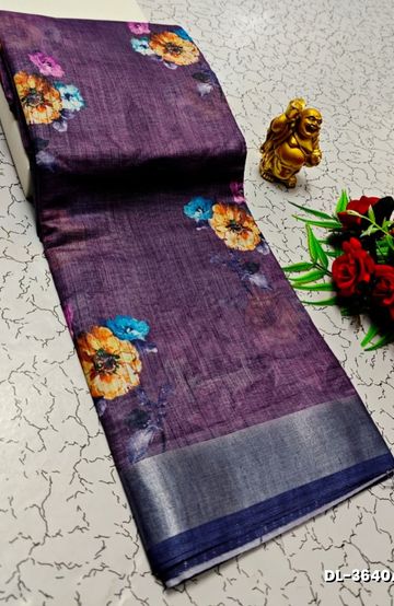 Dailywear cotton sarees premium look lightweight comfortable wear - TANGERINE COLOUR