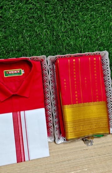 Korvai kotanji Trendy & Fancy bhutta and 2/100  Silk Cotton Sarees Function wear - GOLD COLOUR (2)
