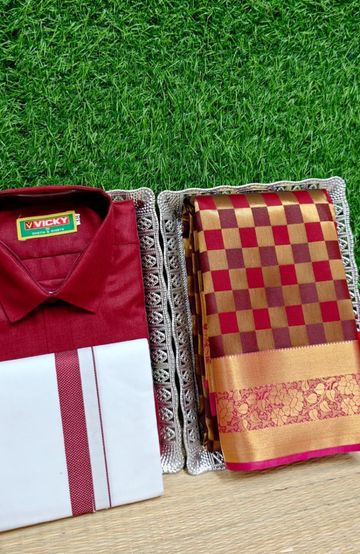 Korvai kotanji Trendy & Fancy bhutta and 2/100 Silk Cotton Sarees Function wear - YELLOW (6)