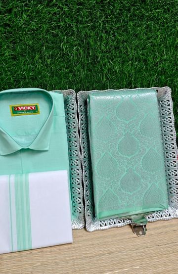 Premium fancy saree soft  silk saree rapier fancy light weight silk type sarees  function wear - BROWN