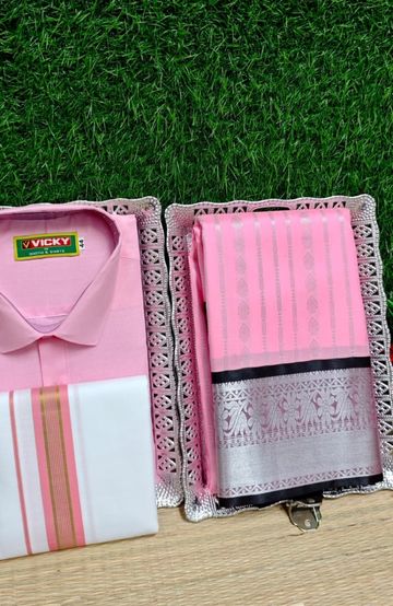 Designer Multi-Color Floral Print Blouse Fabric - BRONCE COLOUR