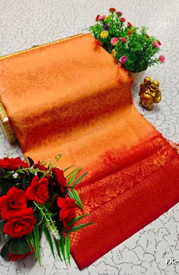 Dailywear cotton sarees premium look lightweight comfortable wear - BROWN (4)