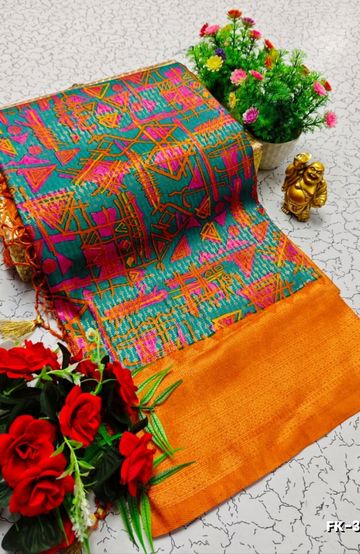 BRIDAL SILK GOLD SILVAR AND COPPER ZARI WEAVE AND WEDDING ART SILK SAREES - MERUN (4)
