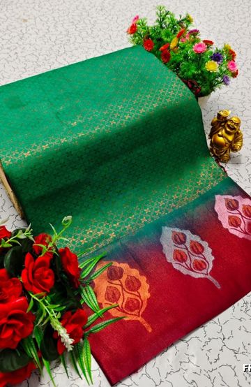 Banaras with our banarasi cotton fabric a beautiful fusion of classic artistry and breathable comfort wear saree - BEIGE COLOUR