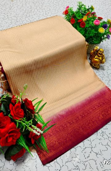 Designer party wear chiffon foil print saree - BRINJAL COLOUR (2)