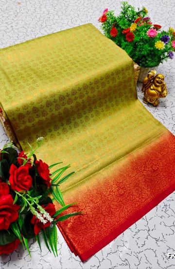 DIGITAL EMBROIDERY PRINTING COTTON SAREES - CREAM (2)