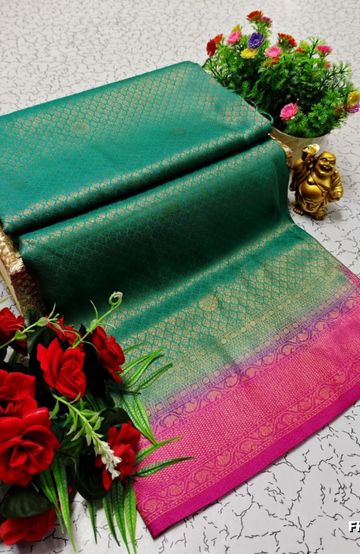 Korvai kotanji Trendy & Fancy bhutta and 2/100 Silk Cotton Sarees Function wear - NORMAL  BLUE